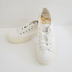 New Sam Edelman Sonia Platform Canvas Sneakers, Size 7,5